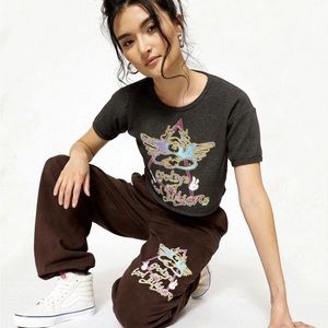 Boys Lie Goodbye & Good Riddance Thermal Crop Baby Tee S Small